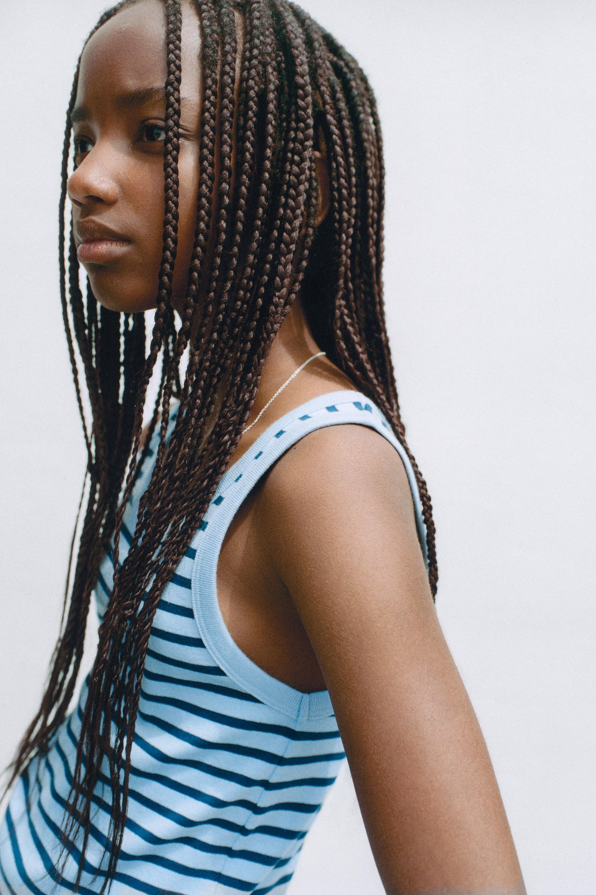 STRIPED RIB TOP